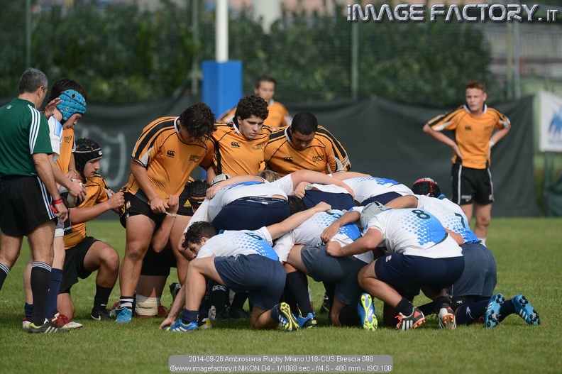 2014-09-28 Ambrosiana Rugby Milano U18-CUS Brescia 098.jpg